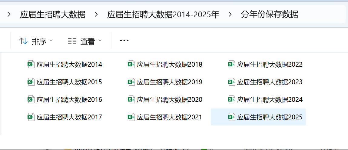 应届生网络招聘大数据-分年份数据